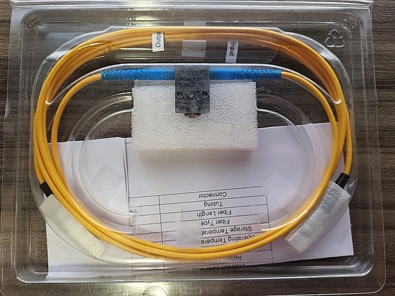 Thorlabs VOA630-FC SM Variable Attenuator, 630nm, In-Line, FC/PC Connectors gallery