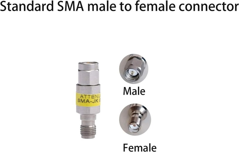Durable 10dB SMA RF Attenuator for Energy Loss Management - 2W Power Handling gallery