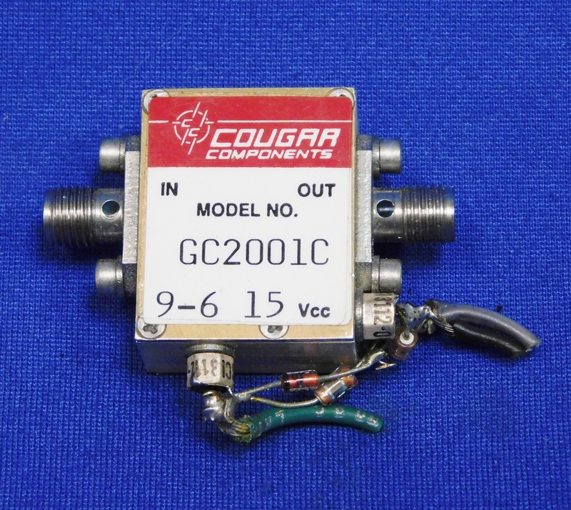 Teledyne-Cougar GC2001 RF/Microwave Attenuator 5 MHz 2000 MHz Untested As Is