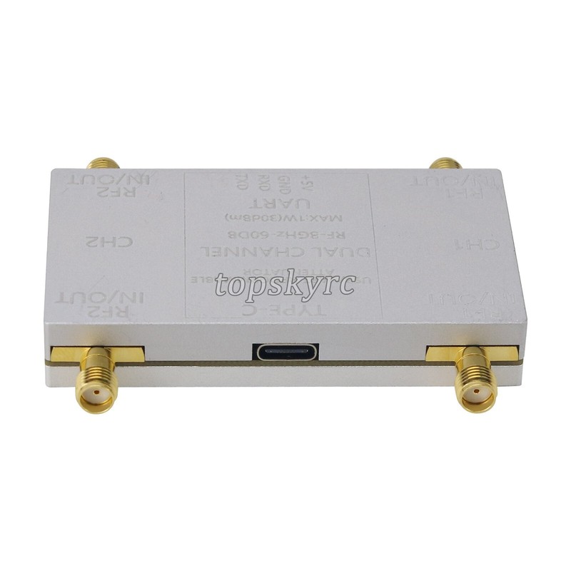 RF-8GHz-60DB Dual Channel Programmable Attenuator RF Attenuator w/Type-C Cable gallery