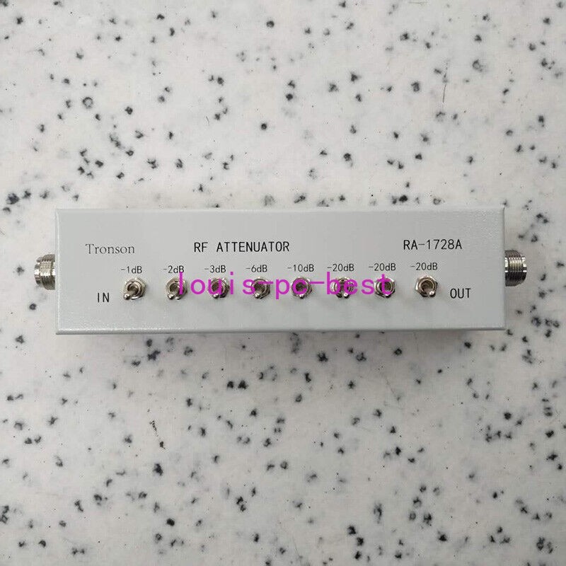 RA-1728A VARIABLE/ STEP ATTENUATOR 50 OHM 0- 82DB for Ham Radio Transmitter