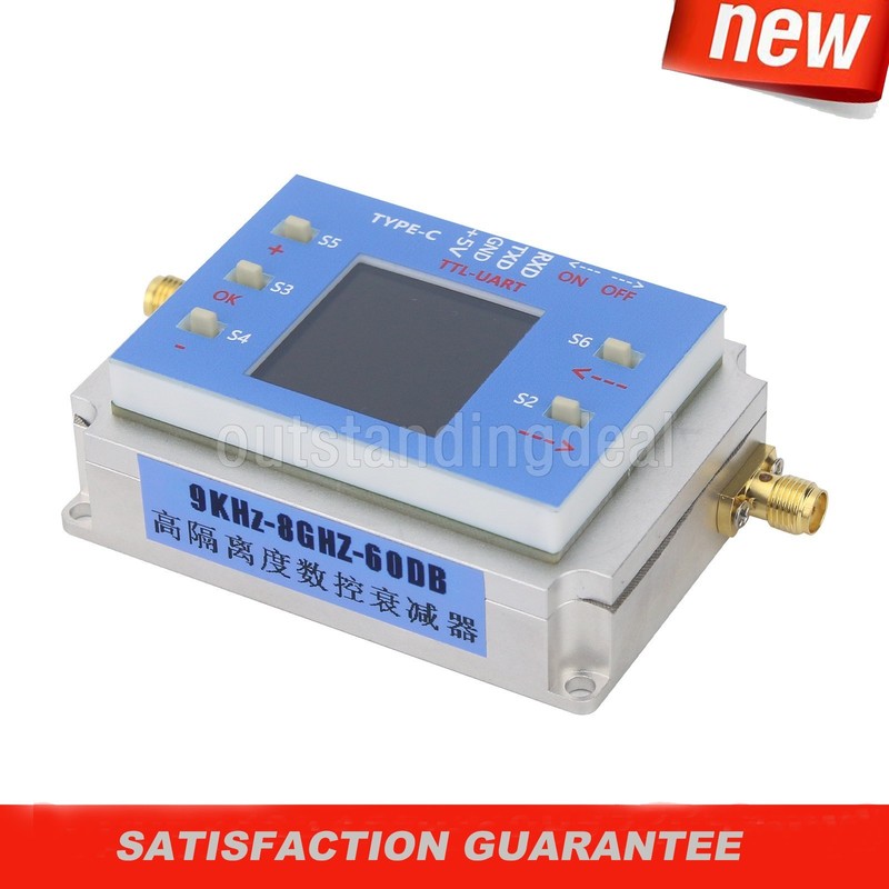 9K-8GHz Digital Programmable Controlled Attenuator Module 60dB TFT Display os67 gallery