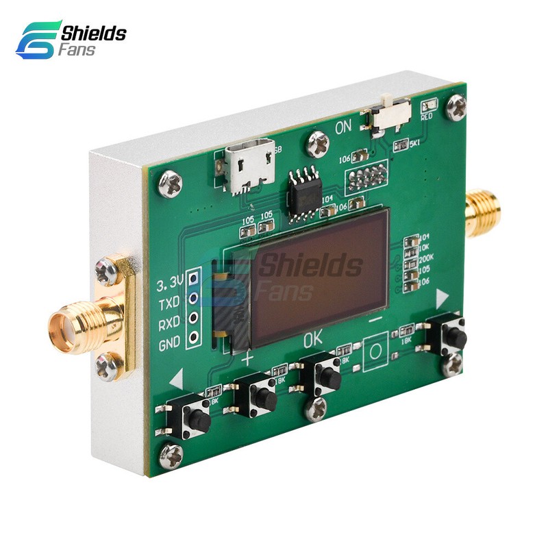 6Ghz RF Digital Attenuator 30DB Step 0.25DB OLED Pogrammable Attenuator Module gallery