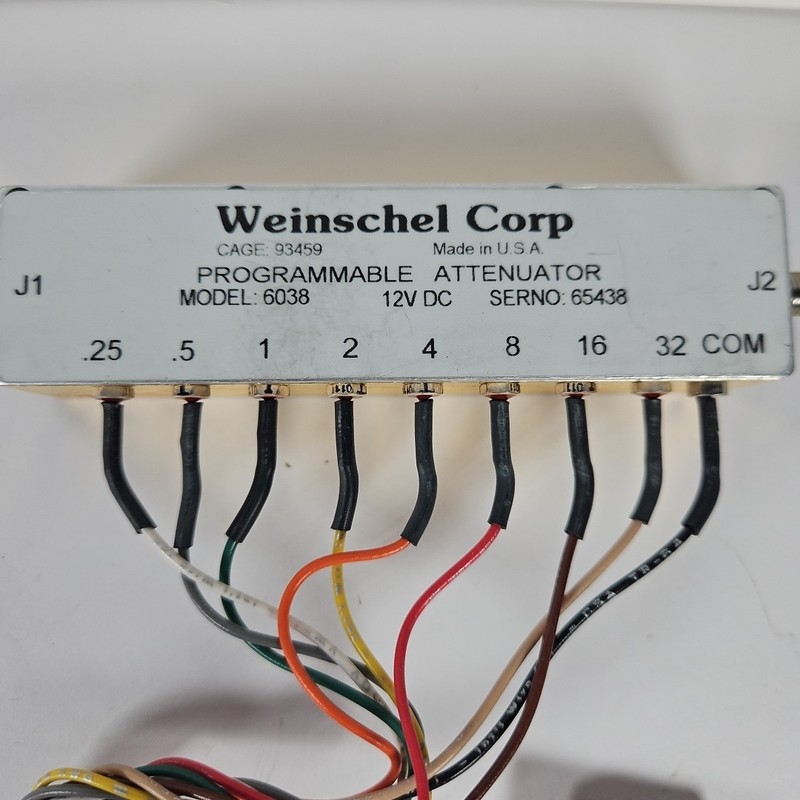 Weinschel Corp Model: 6038 12VDC Programmable Attenuator Wire Plug I/O Module gallery
