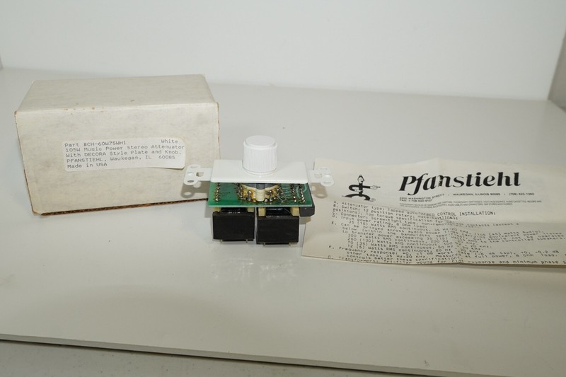 Pfanstiehl wall mounted attenuator gallery