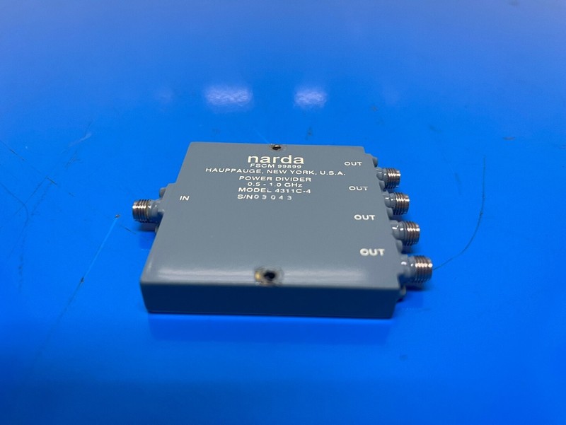 Narda 4311C-4 : Power Divider, 4-way, 0.5 to 1.0 GHz, SMA(f), 30 Watt (3043) gallery