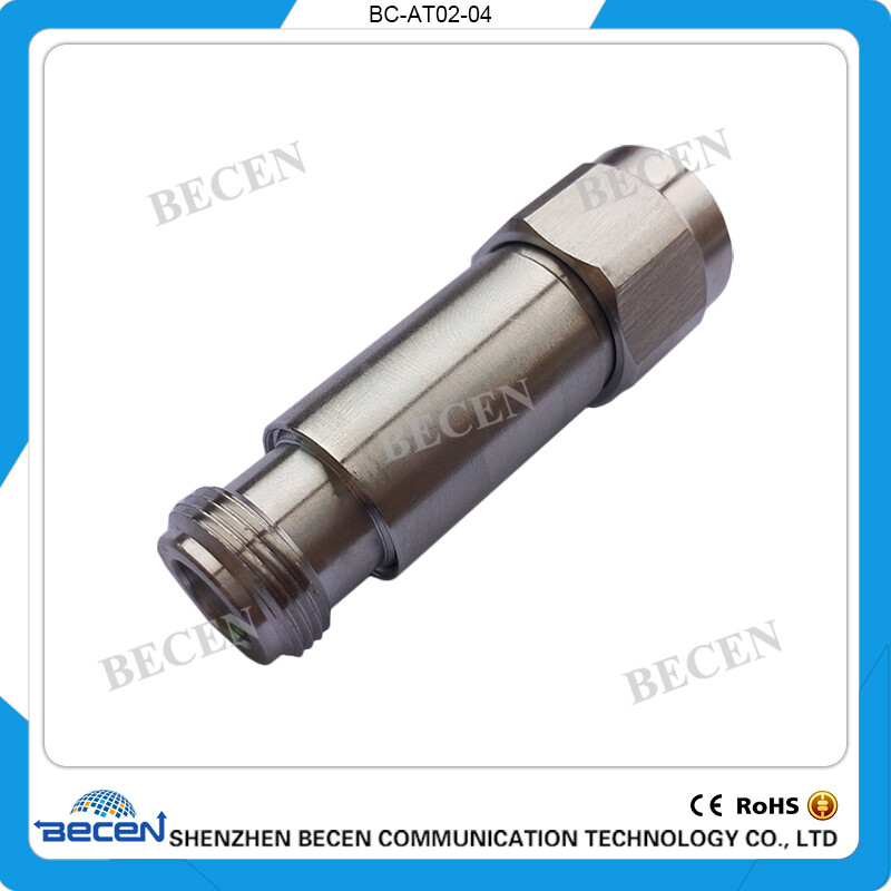 N-JK 2W N 5dB Attenuator Plug male to Jack female rf Coaxial 2Watt DC-3Ghz gallery