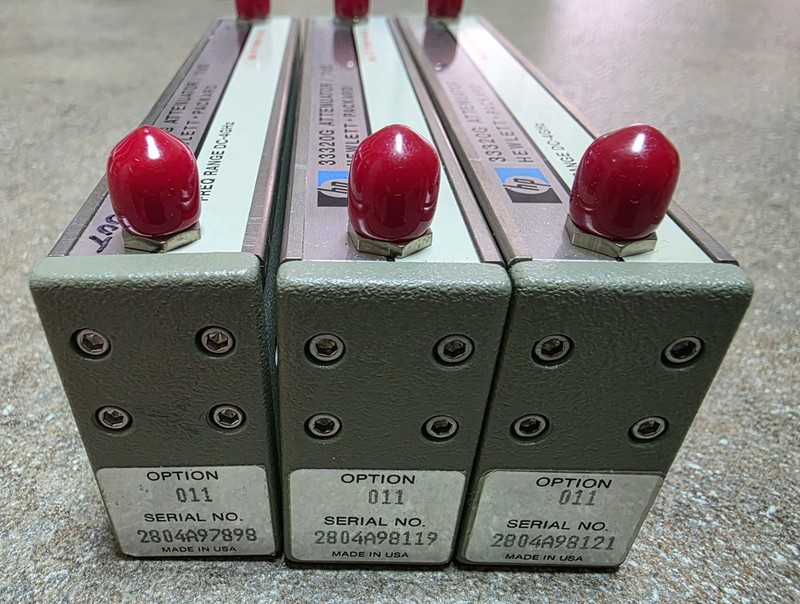 HP, AGILENT 33320G, 11 DB Programmable Step Attenuator, DC-4 GHz+Cable gallery