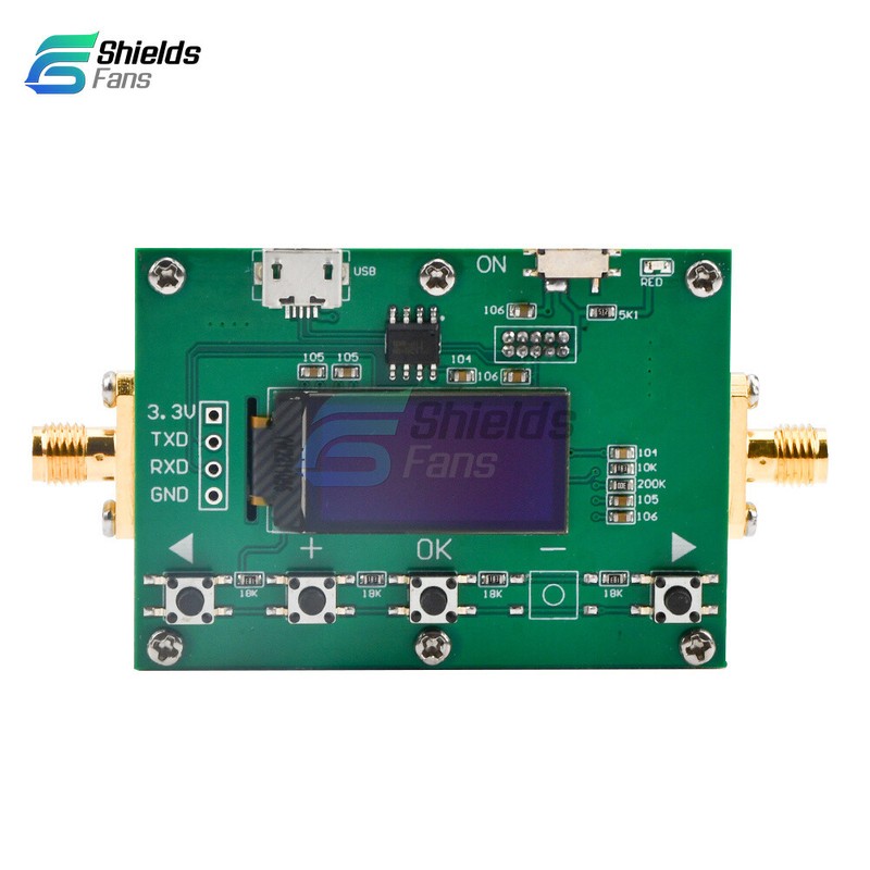 6Ghz RF Digital Attenuator 30DB Step 0.25DB OLED Pogrammable Attenuator Module gallery