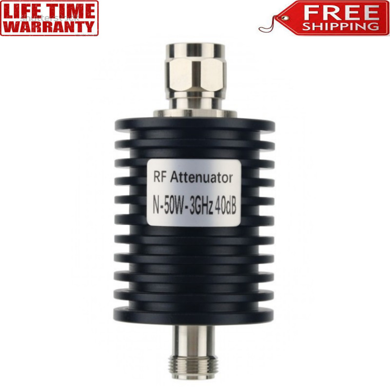 N Type 50W 40DB 3G RF Attenuator Coaxial Attenuator Designed with N-JK Connector