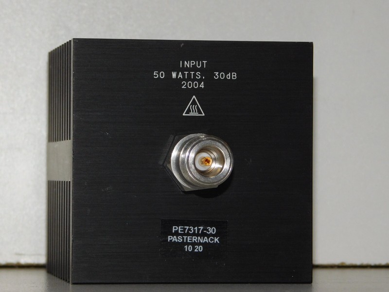 Pasternack PE7317-30 30 dB Fixed Attenuator N Female Male Directional 50W 18GHz gallery