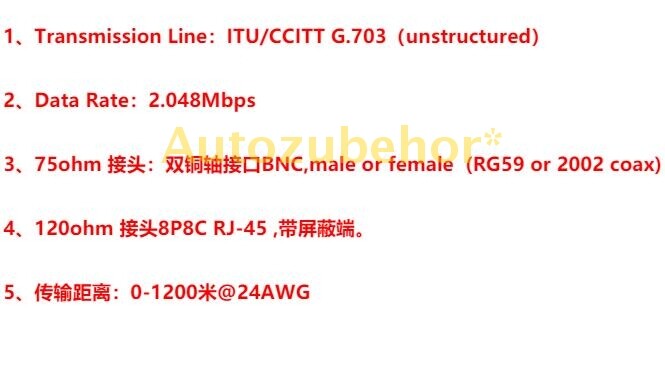 G.703 Balanced Unbalanced Converter 75ohm To 120ohm Signal Converter Brand New gallery