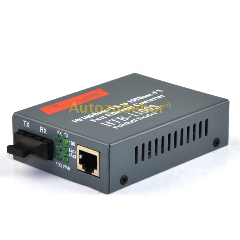Brand New HTB-1100S-25KM 10/100 Base-TX To 100 Base-FX Fast Ethernet Converter