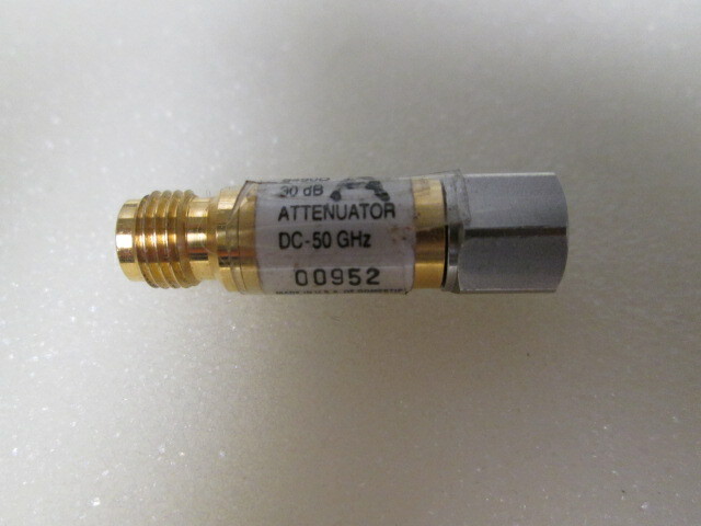 Agilent 8490D 50 GHz Attenuator 30 dB TESTED 2.4mm M-F 1 Watt DC to 50 GHz
