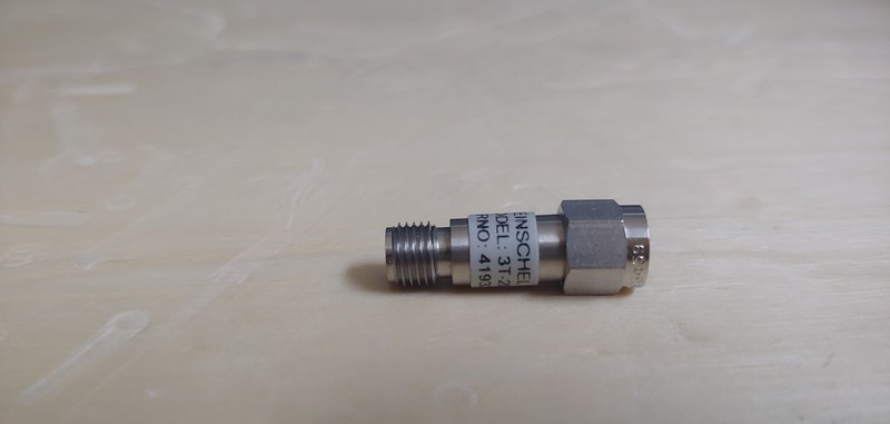 Weinschel 3T-20: Coaxial RF Attenuator 20 dB 2 W SMA(M) to SMA(F) (1933) gallery