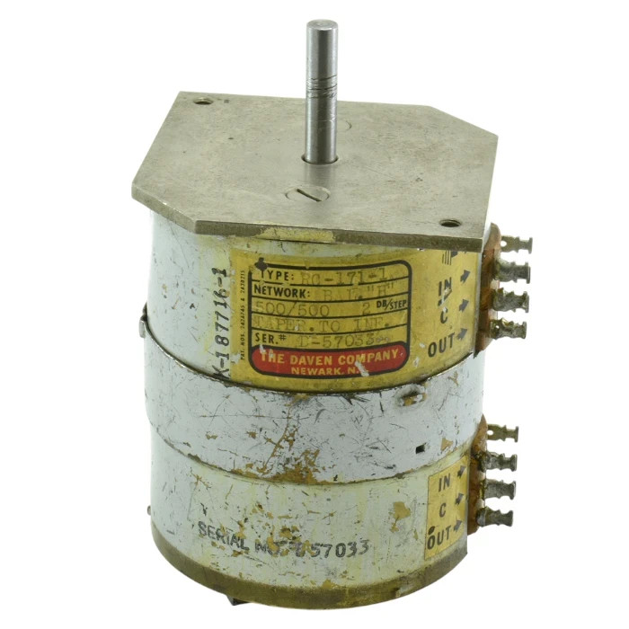 Daven RC-171-1 500 Ohm Balanced H Attenuator – Vintage Dual Deck Audio Pad. Used gallery