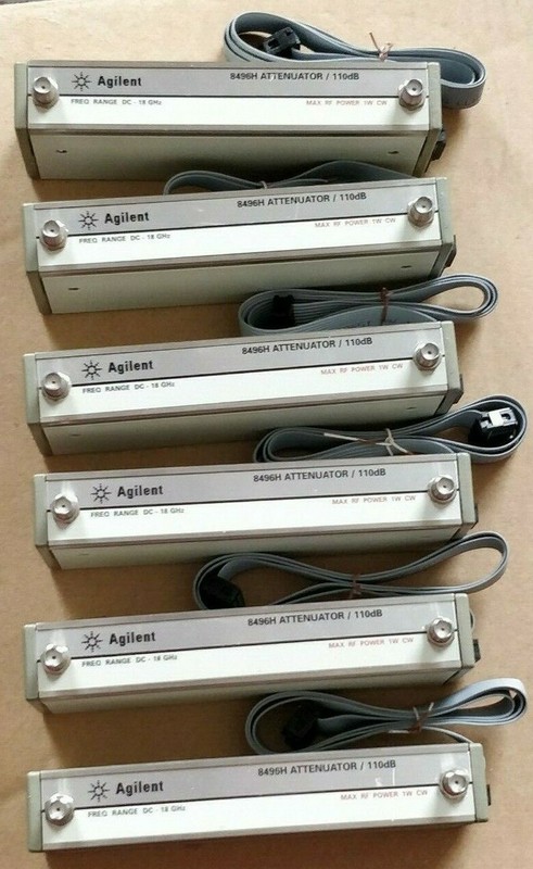 Agilent 8496H programmable attenuator 0-110dB, 10dB steps 24vDC, DC-18GHz gallery