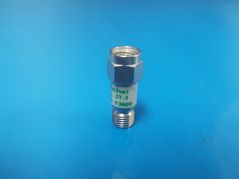 Weinschel 3T-3: Coaxial RF Attenuator 2 W, DC-12.4 GHz (Y3600) gallery
