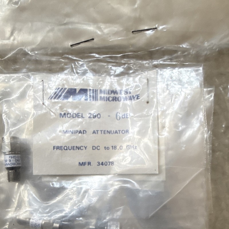 Midwest Microwave Model 290-6dB Minipad Attenuator, 6 dB, DC to 18.0 GHz