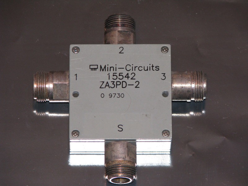 Mini Circuits Coaxial Power Splitter, 1000 to 2000 MHz, ZA3PD-2, N-type