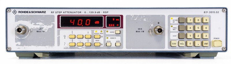 R&S Rohde & Schwarz RSP RF STEP Precision Attenuator DC 2.7 GHz