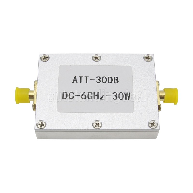 DC-6GHz 30W 30DB RF Attenuator fixed Attenuator SMA Female + SMA Female ot25 gallery