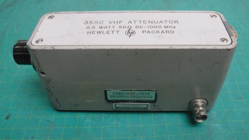 Hewlett Packard HP 355C VHF Attenuator 0.5W 50Ω DC-1000MHz gallery