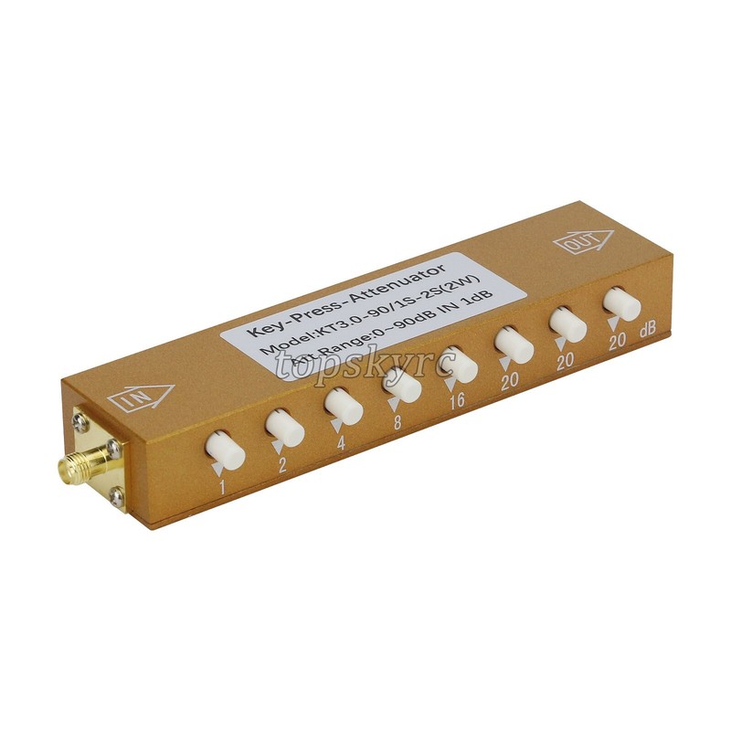 2W SMA – KK 0-90dB 0-3G RF Adjustable Attenuator Digital Step RF Attenuator tops