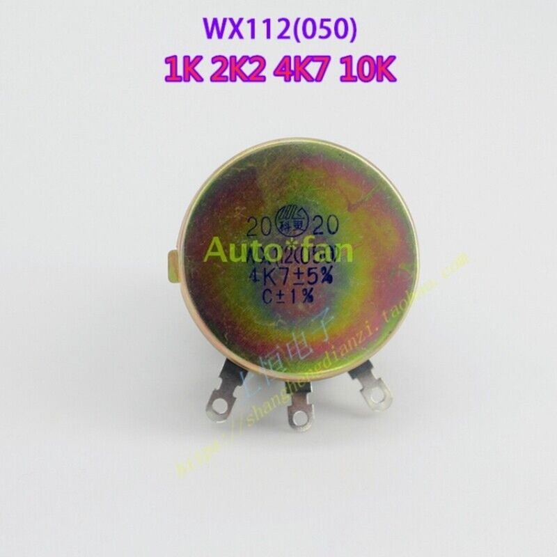 Single Coil Wound Potentiometer WX112(050) 5W 1K 2K2 4K7 10K 10 PCS