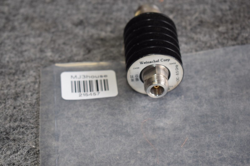 Weinschel 33-10-34 Attenuator DC-8.5GHz 10dB 25W #215457-R1*B62