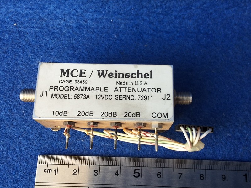 MCE/ Weinschel 5873A Programmable Attenuator 12VDC. gallery