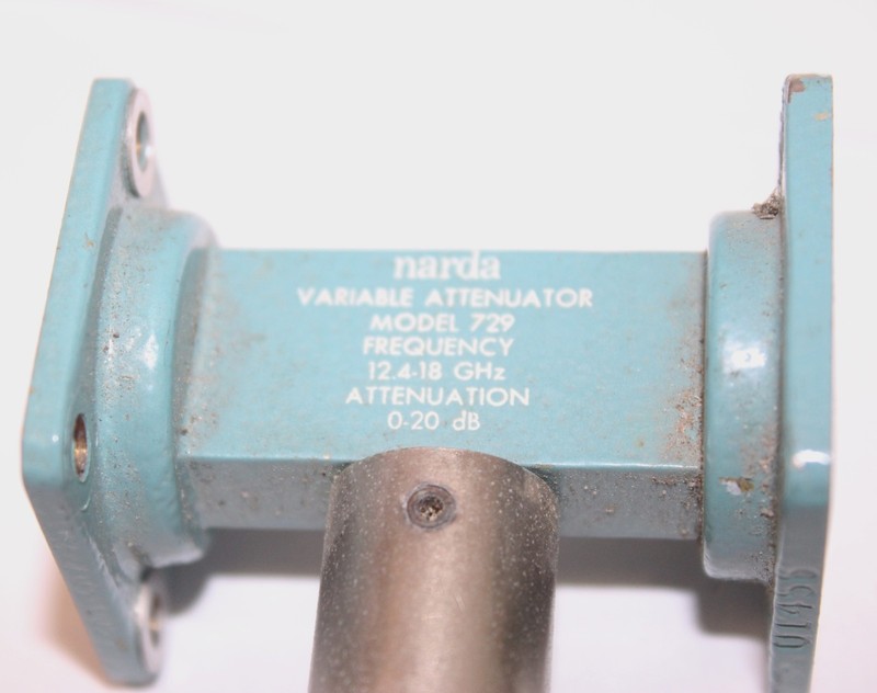 NARDA 729 Variable Attenuator 12,4-18 GHz, 0-20 dB, waveguide WR-62 gallery