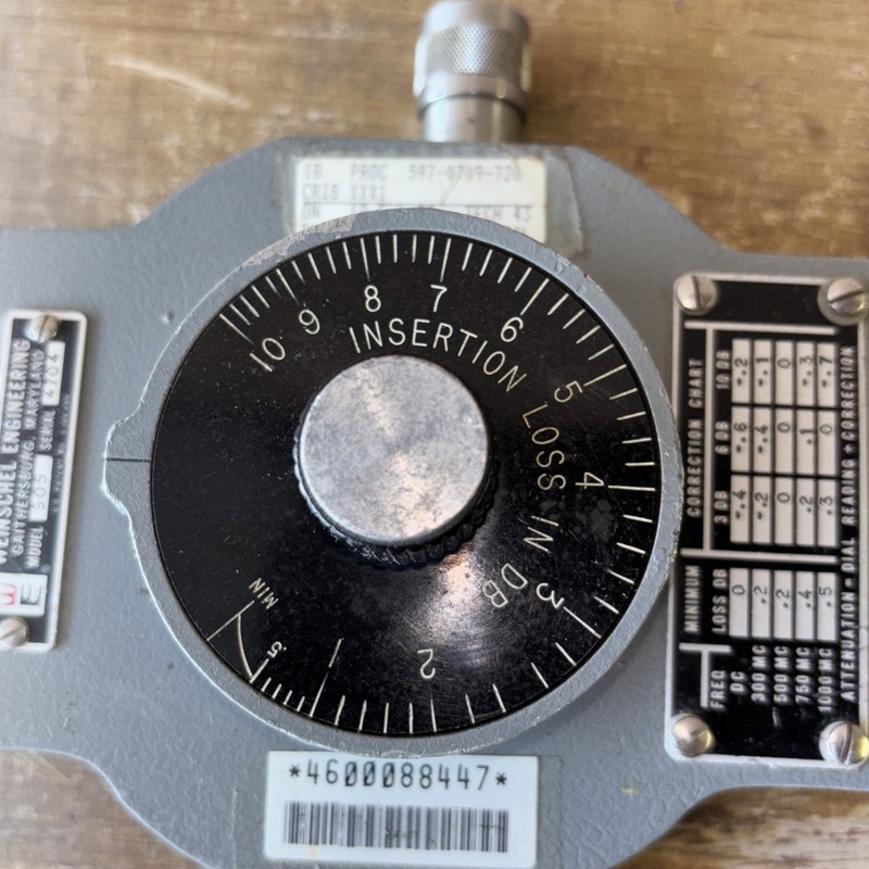Weinschel Engineering Model 905 Dial Attenuator Untested gallery