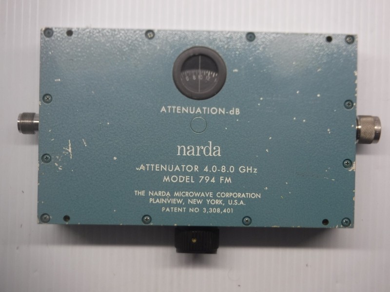 Narda Model 794 FM Attenuator 4.0-8.0 GHz