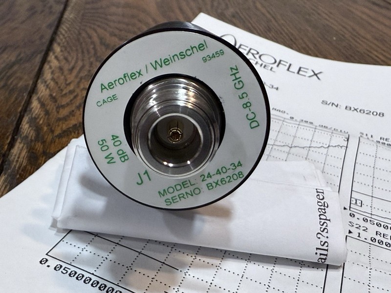 Aeroflex Weinschel 24-40-34 Coaxial Attenuator gallery