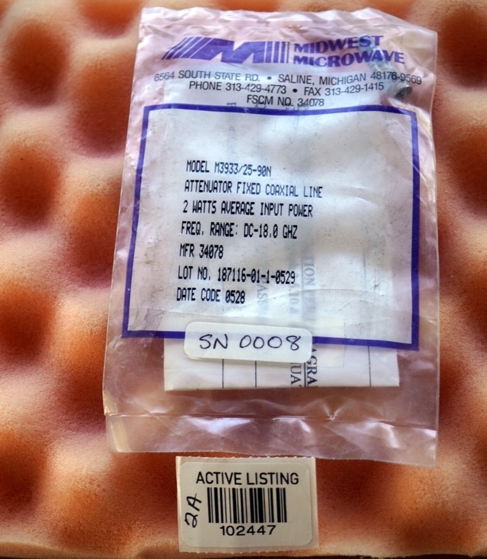 1- M3933/25-90N DC-18.0 GHz ATTENUATOR **USA PRODUCT & SELLER**