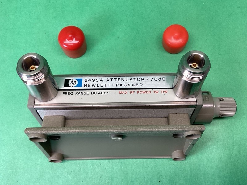 Agilent HP 8495A 0 to 70dB - 4GHz Manual Attenuator + Stand - UNTESTED gallery