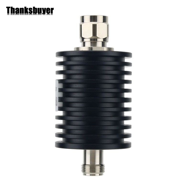 N Type 50W 40DB 3G RF Attenuator Coaxial Attenuator RF Fixed with N-JK Connector gallery