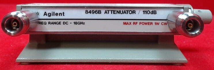 HP – Agilent – Keysight 8496B Manually Variable Step Attenuator, DC-18GHz, 110dB