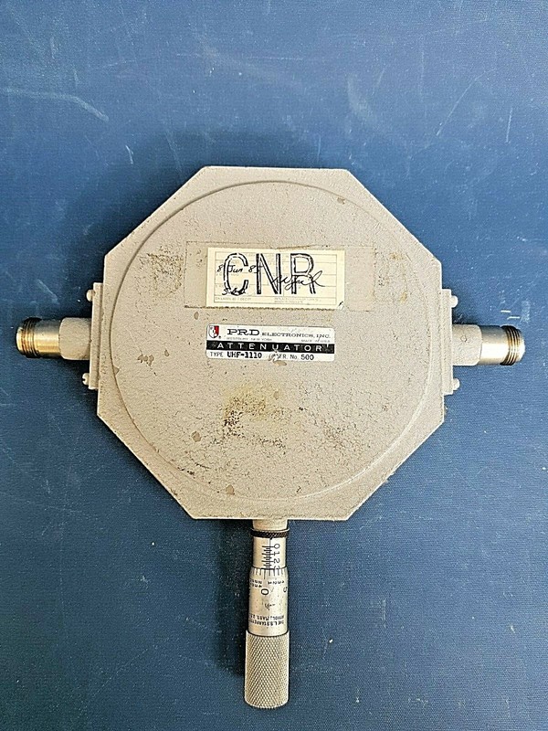 VARIABLE RF ATTENUATOR UHF-1110 PRD ELECTRONICS 300 MHz - 1 GHz