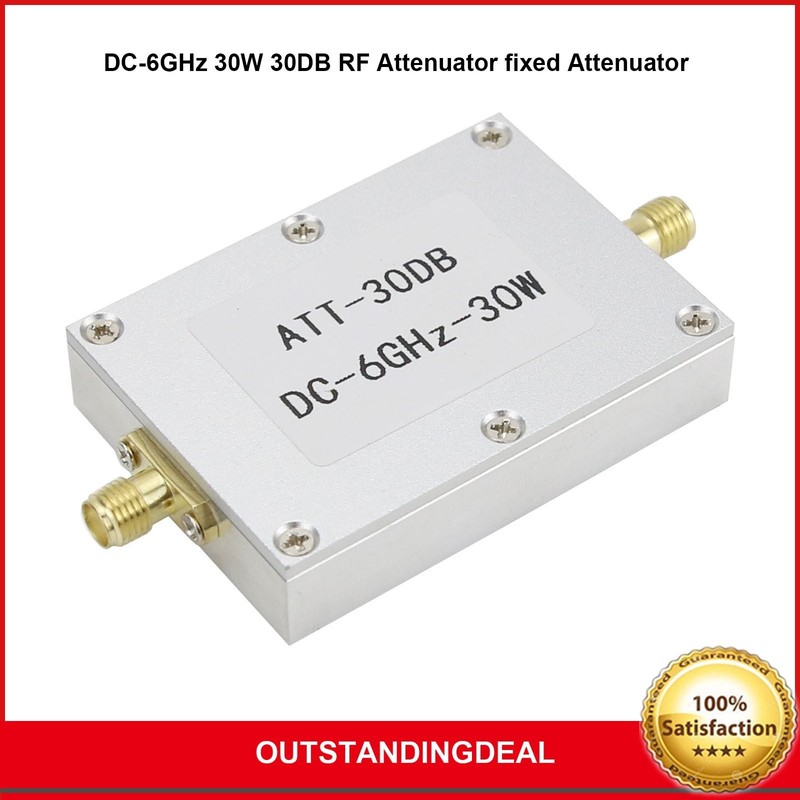 DC-6GHz 30W 30DB RF Attenuator fixed Attenuator SMA Female + SMA Female ot25