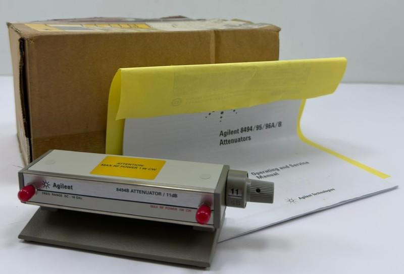AGILENT HP 8494B MANUAL STEP ATTENUATOR, DC–18 GHZ, 11 DB RANGE