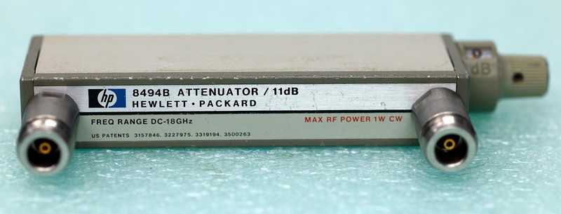 HP Agilent Keysight 8494B Attenuator DC-18 GHz 0-11dB in 1 dB steps, N(f) Conn
