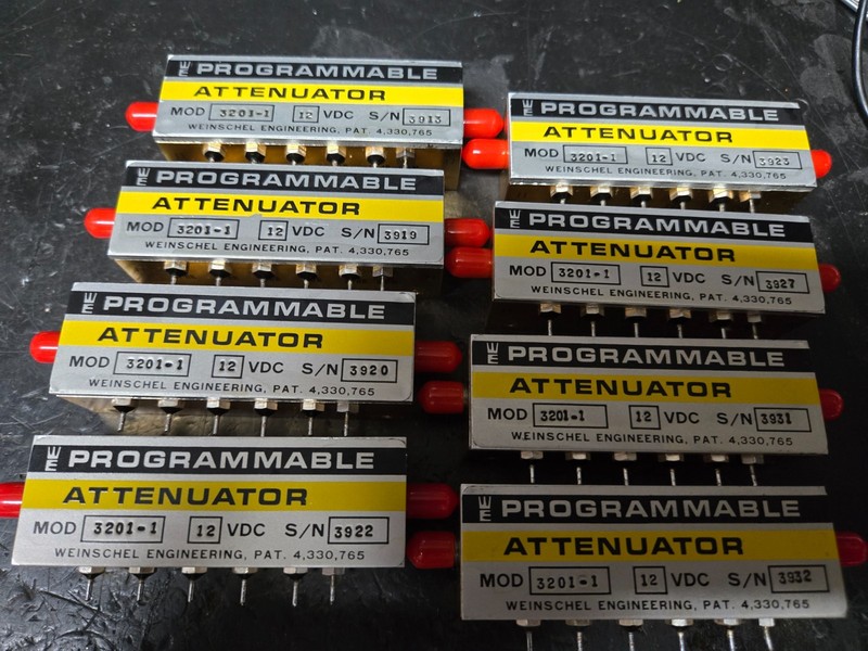 1xAeroflex Weinschel 3201‑1 Programmable Step Attenuator DC–2 GHz 0-31 dB Tested gallery