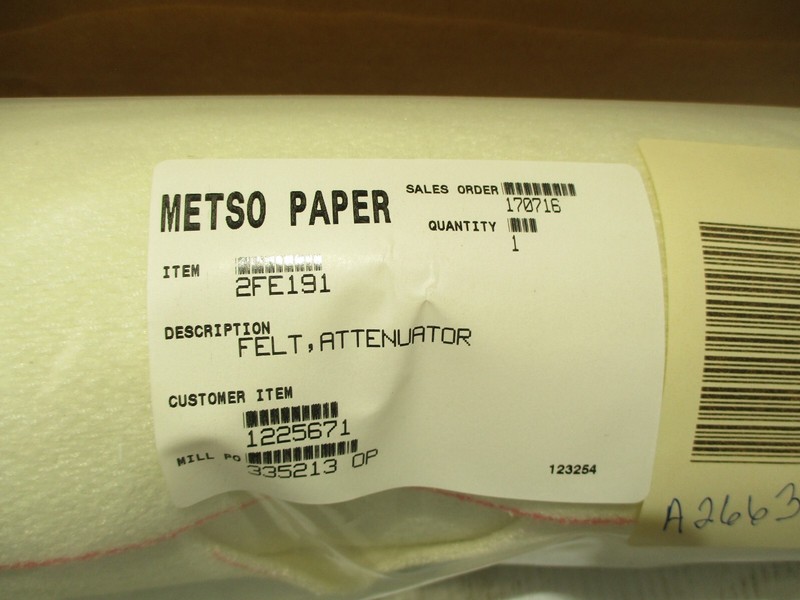 NEW MESTO PAPER 2FE191 FELT ATTENUATOR gallery