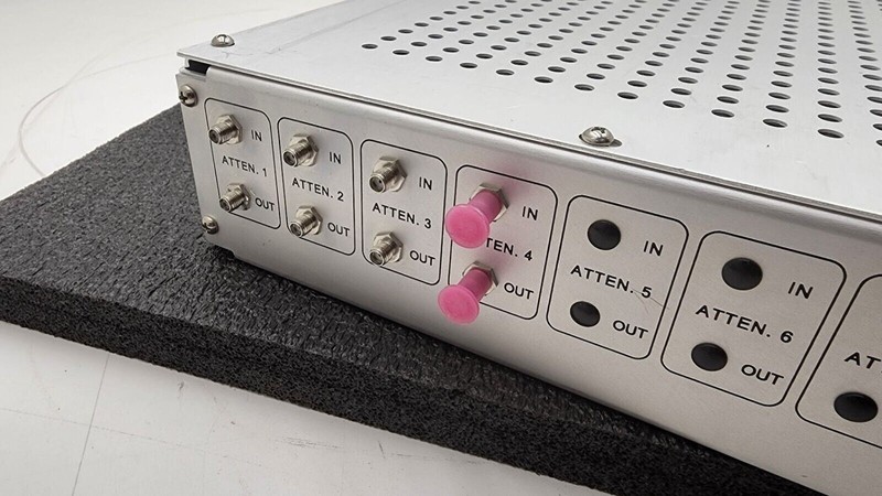 JFW 50PA-128-04 Programmable 4x Attenuator 200Mhz-6Ghz 0-95dB 19" Rack Mount gallery