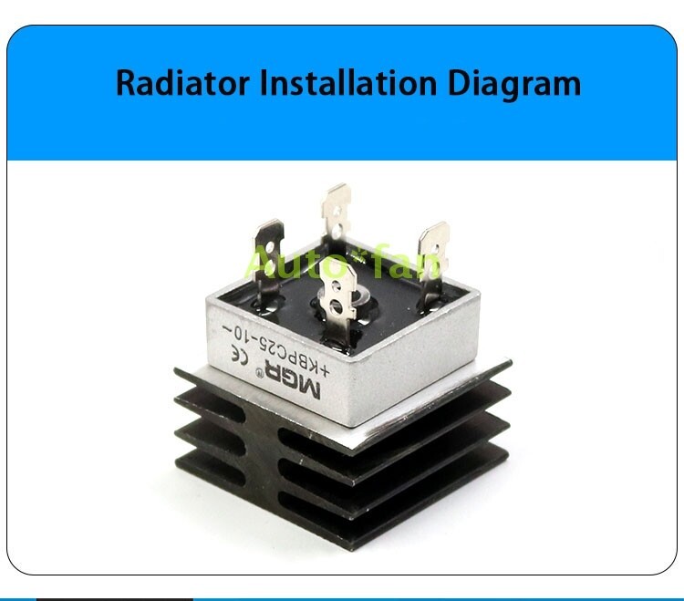10Pcs New Single Phase Rectifier Bridge Module KBPC 15A 20A 35A AC To DC 12V 24V gallery