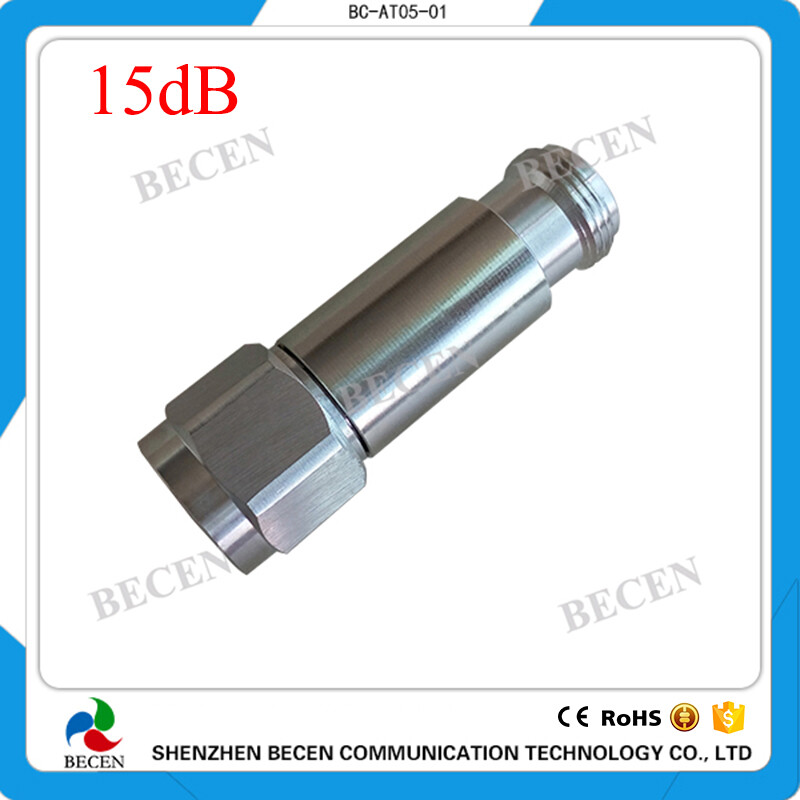 N-JK 2W N 15dB Attenuator Plug male to Jack female rf Coaxial 2Watt DC-3Ghz