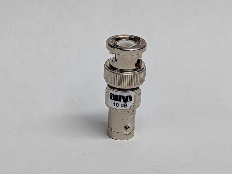 BIRD 10dB BNC RF Attenuator Adapter 1034000N001-002 M to F