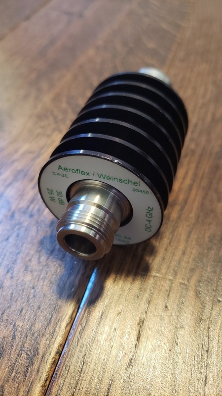 Aeroflex/Weinschel RF Attenuator N-Type 25W 30dB
